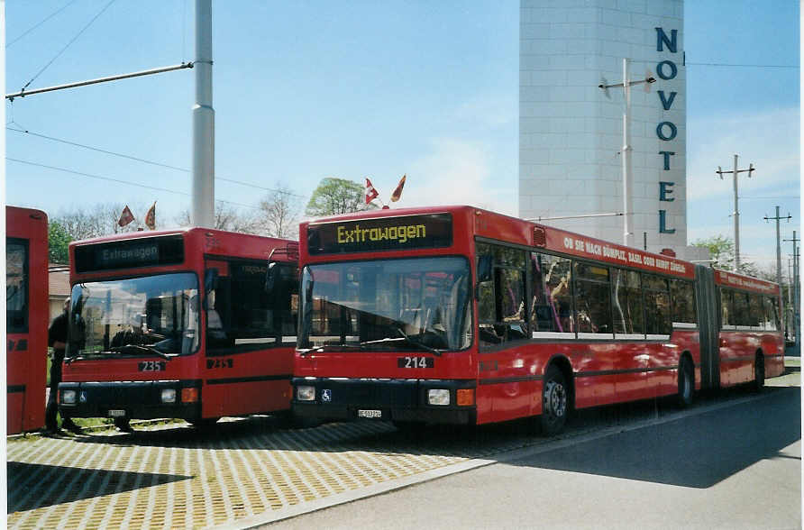 (084'530) - Bernmobil, Bern - Nr. 214/BE 513'214 - MAN am 30. April 2006 in Bern, Guisanplatz