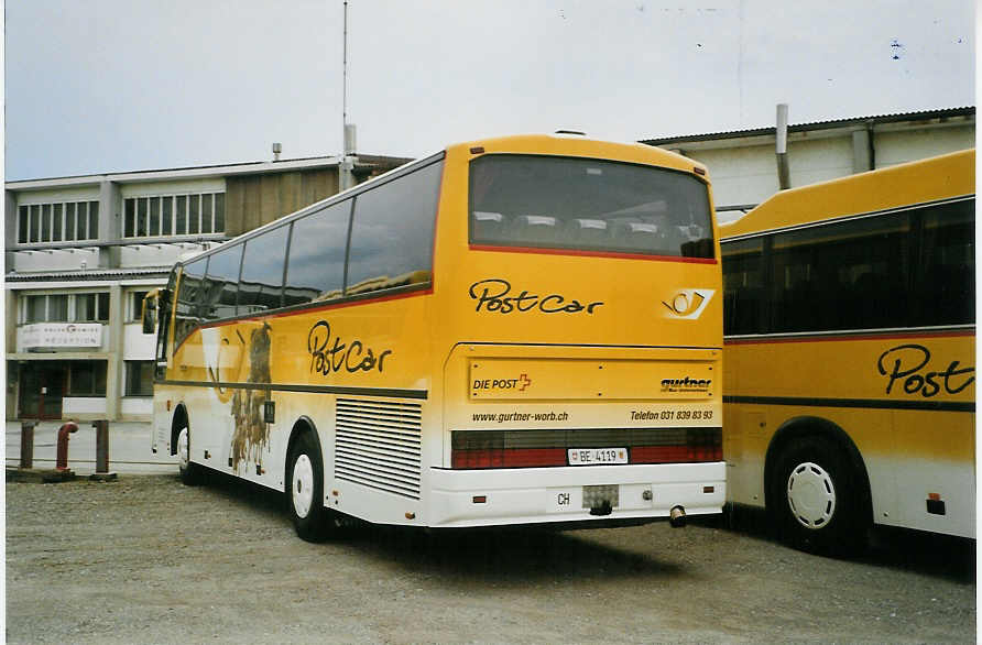 (085'117) - Gurtner, Worb - Nr. 9/BE 4119 - Volvo/Berkhof am 13. Mai 2006 in Aarberg, Galva-Areal