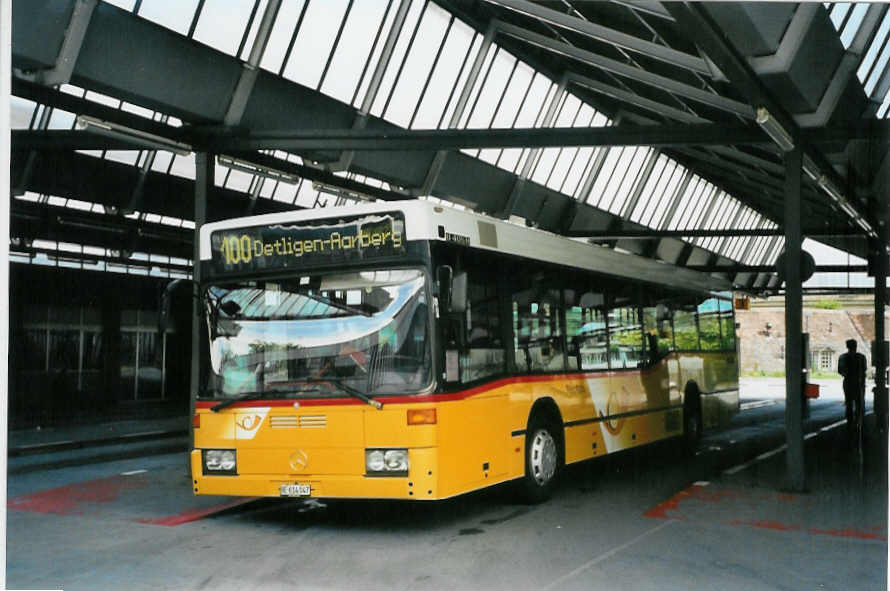 (085'916) - PostAuto Bern - Nr. 505/BE 614'047 - Mercedes (ex P 25'593) am 5. Juni 2006 in Bern, Postautostation