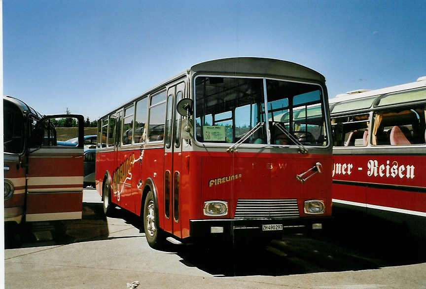 (086'513) - Weidmann, Greifensee - ZH 490'297 - FBW/Tscher (ex VZO Grningen Nr. 30) am 18. Juni 2006 in Hinwil, AMP