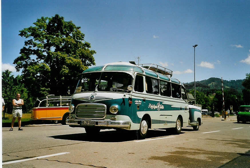 (086'613) - Aus Deutschland: Mrch, Sinsheim - HD-ZP 500H - Setra am 18. Juni 2006 in Hinwil, AMP