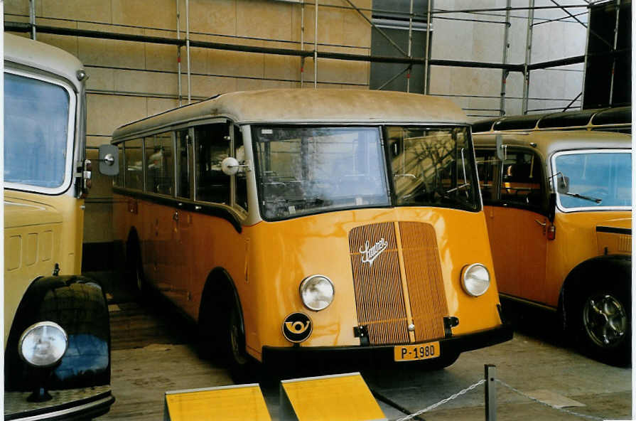 (086'829) - PTT-Regie - P 1980 - Saurer/Saurer am 25. Juni 2006 in Bern, Museum fr Kommunikation