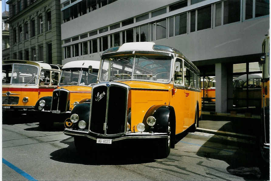 (086'900) - Tschannen, Zofingen - AG 6121 - Saurer/Tscher (ex Luk, Grsch) am 25. Juni 2006 in Bern, Museum fr Kommunikation