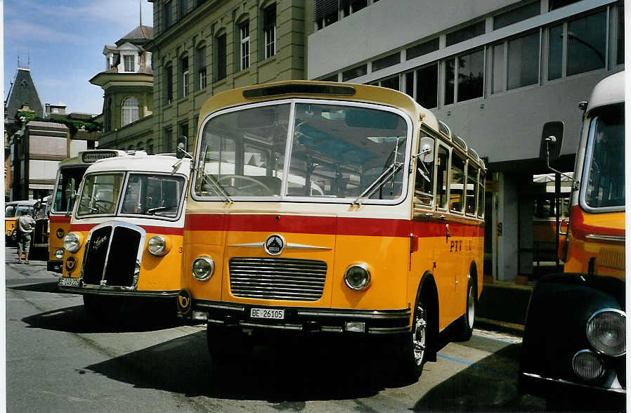 (086'902) - Schmid, Thrishaus - Nr. 9/BE 26'105 - Saurer/R&J (ex Geiger, Adelboden Nr. 9) am 25. Juni 2006 in Bern, Museum fr Kommunikation