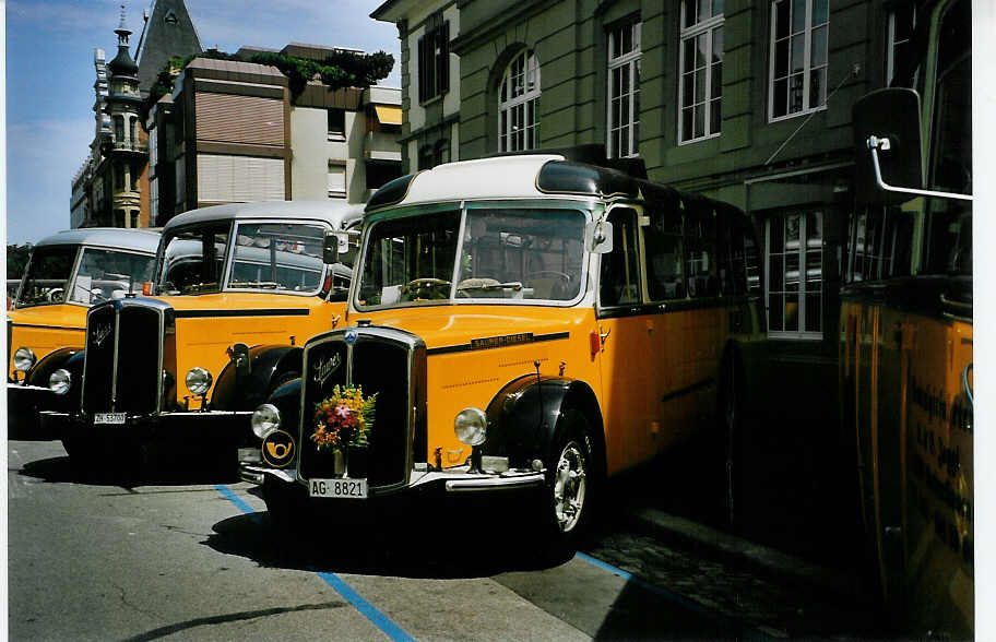 (086'907) - Dubach, Walde - AG 8821 - Saurer/Krapf (ex Nr. 1; ex Bearth, Brigels Nr. 1; ex P 22'060; ex Tscharner, Thusis) am 25. Juni 2006 in Bern, Museum fr Kommunikation