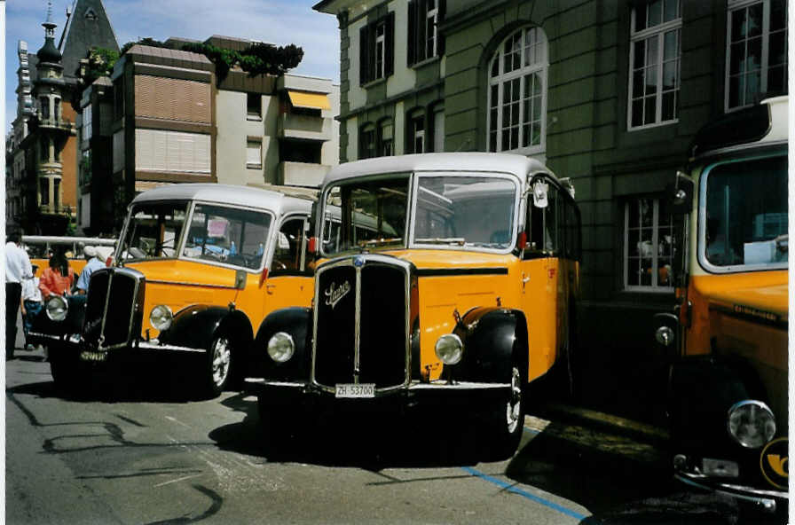 (086'908) - Capaul, Feldmeilen - ZH 53'700 - Saurer/R&J (ex M+79'518; ex P 23'067) am 25. Juni 2006 in Bern, Museum fr Kommunikation