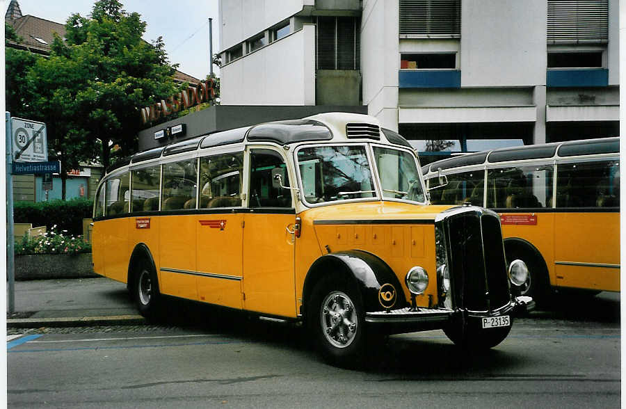 (086'928) - PTT-Regie - P 23'135 - Saurer/Eggli am 25. Juni 2006 in Bern, Museum fr Kommunikation