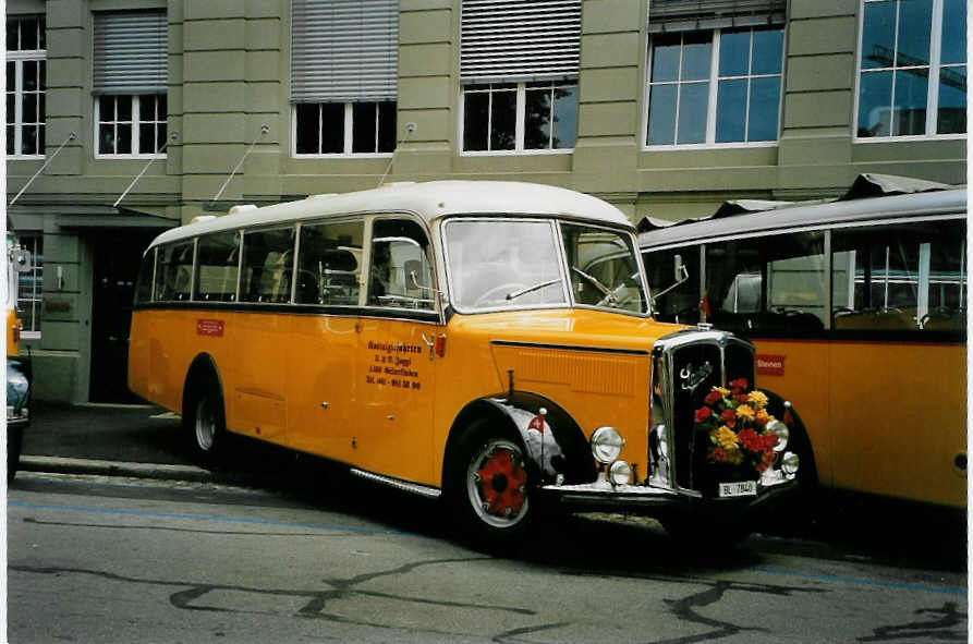 (087'009) - Jaggi, Gelterkinden - BL 7840 - Saurer/Saurer (ex Beney, Ayent; ex Rey, Ayent) am 25. Juni 2006 in Bern, Museum fr Kommunikation