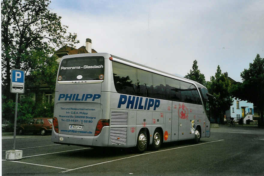 (087'120) - Aus Deutschland: Philipp, Steigra - MQ-LP 44 - Setra am 4. Juli 2006 in Thun, Seestrasse