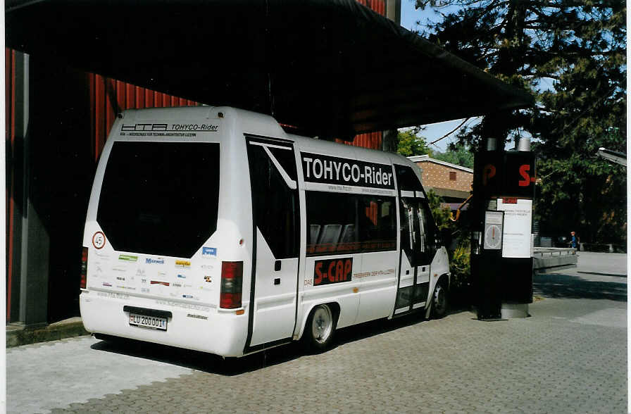 (087'435) - Hrri, Horw - LU 200'001 - Fiat am 25. Juli 2006 in Luzern, Verkehrshaus