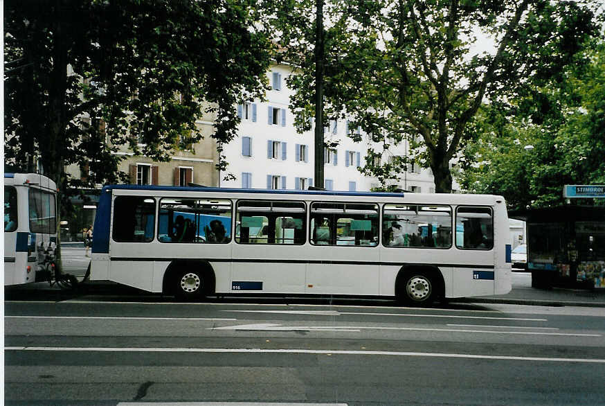 (087'727) - TL Lausanne - Nr. 916 - Lanz+Marti/Hess Personenanhnger am 26. Juli 2006 in Lausanne, Tunnel