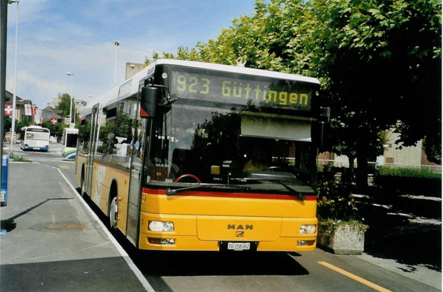 (088'333) - PostAuto Ostschweiz - Nr. 33/TG 158'062 - MAN (ex P 25'589) am 31. Juli 2006 in Kreuzlingen, Brenplatz