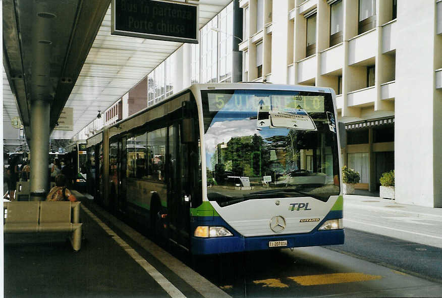 (088'612) - TPL Lugano - Nr. 23/TI 207'014 - Mercedes am 2. August 2006 in Lugano, Centro