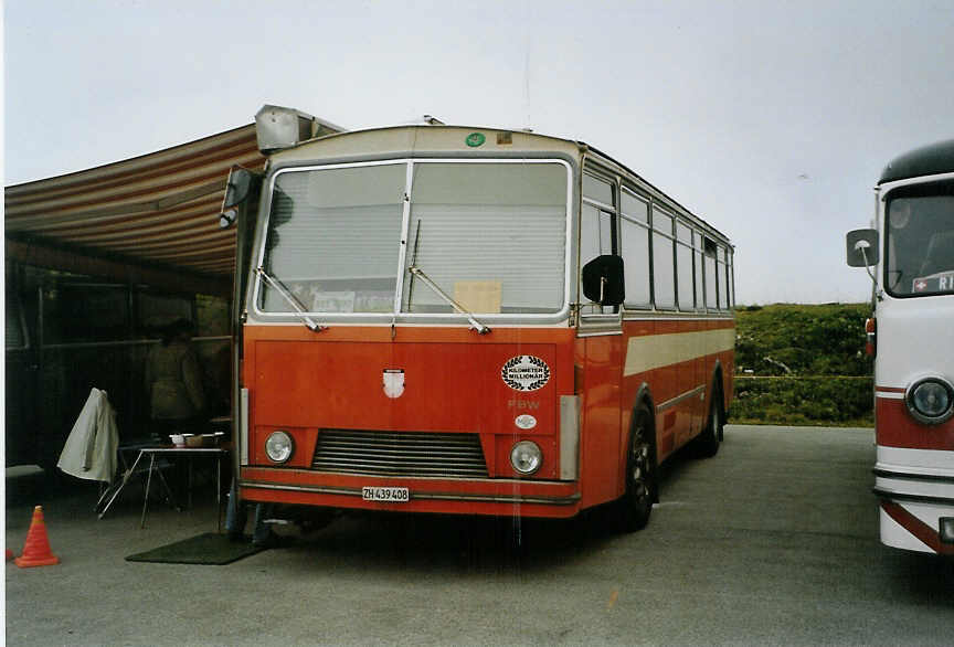 (089'216) - Kramer, Glattbrugg - ZH 439'408 - FBW/R&J (ex Nr. 5; ex BSF Hochdorf; ex Steiner, Meikirch) am 19. August 2006 auf dem Gurnigelpass