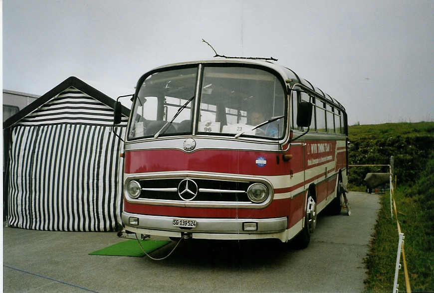 (089'222) - Wassersportverein, Flumserberg - SG 139'524 - Mercedes am 19. August 2006 auf dem Gurnigelpass