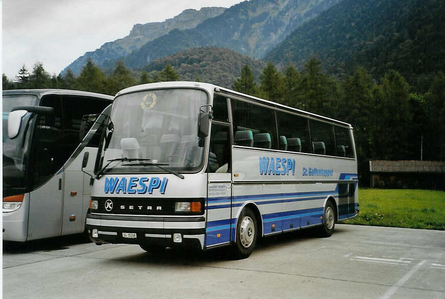 (089'520) - Waespi, St. Gallenkappel - SG 35'208 - Setra am 3. September 2006 in Interlaken, Flugplatz