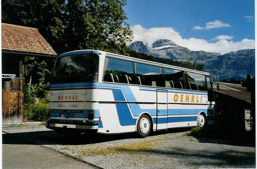 (089'628) - Oehrli, Lenk - Setra am 3. September 2006 in Lenk, Garage