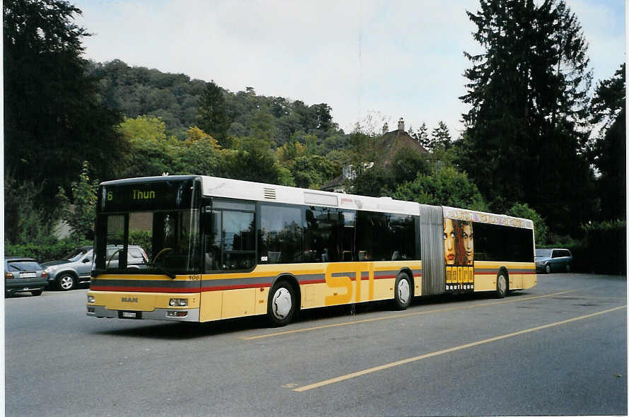 (089'728) - STI Thun - Nr. 106/BE 577'106 - MAN am 16. September 2006 bei der Schifflndte Thun