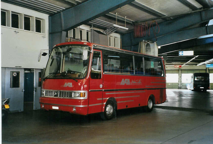 (090'310) - AFA Adelboden - Nr. 31/BE 26'774 - Setra (ex Nr. 10; ex Frhlich, Zrich) am 16. Oktober 2006 im Autobahnhof Adelboden