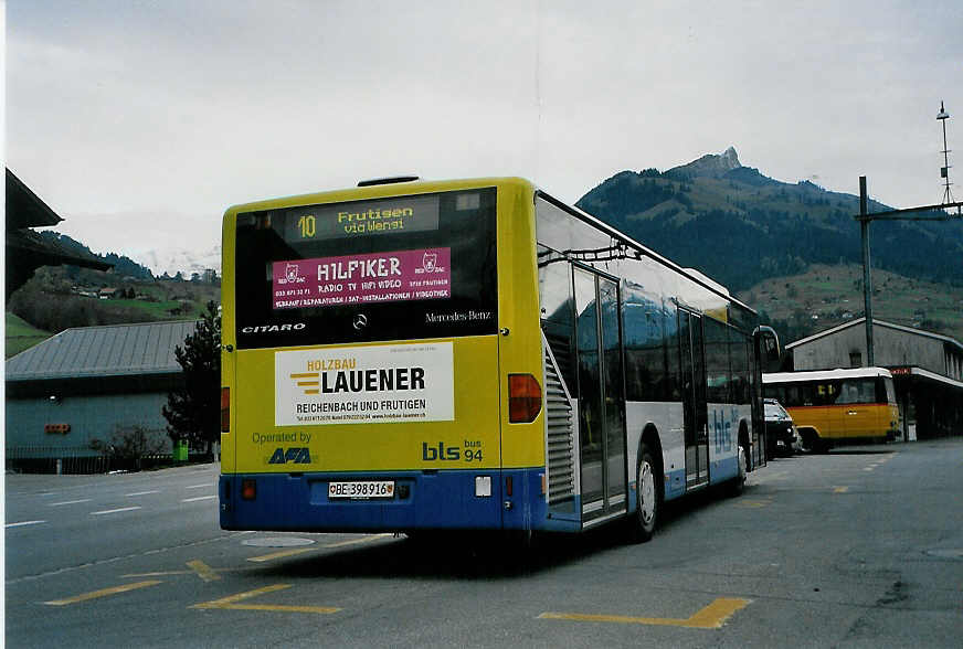 (090'731) - AFA Adelboden - Nr. 94/BE 398'916 - Mercedes am 13. November 2006 beim Bahnhof Reichenbach