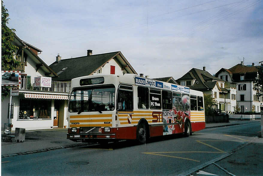 (090'809) - STI Thun - Nr. 36/BE 443'836 - Volvo/R&J (ex SAT Thun Nr. 36) am 19. November 2006 in Thun, Reitweg/Expo