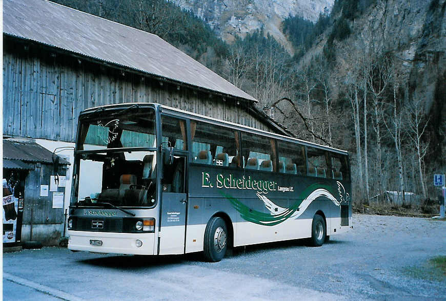 (090'833) - Scheidegger, Langnau - BE 355'860 - Van Hool am 26. November 2006 in Stechelberg, Hotel