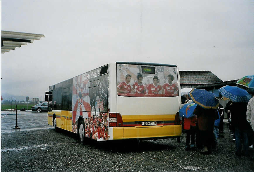 (090'911) - STI Thun - Nr. 113/BE 700'113 - MAN am 6. Dezember 2006 in Thun-Lerchenfeld, Waldeck