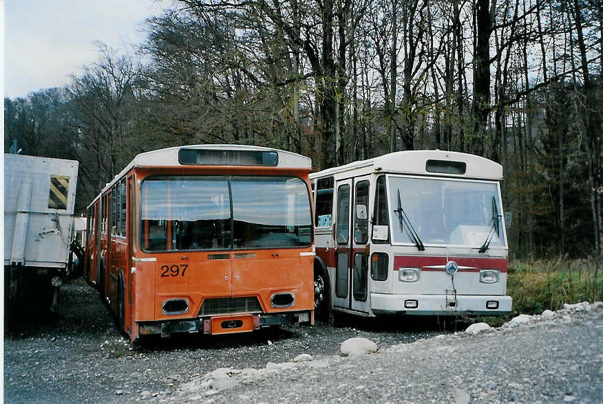 (091'003) - SVB Bern (RWB) - Nr. 297 - FBW/Hess (ex TPG Genve Nr. 114) am 10. Dezember 2006 in Oberburg, Ziegelgut