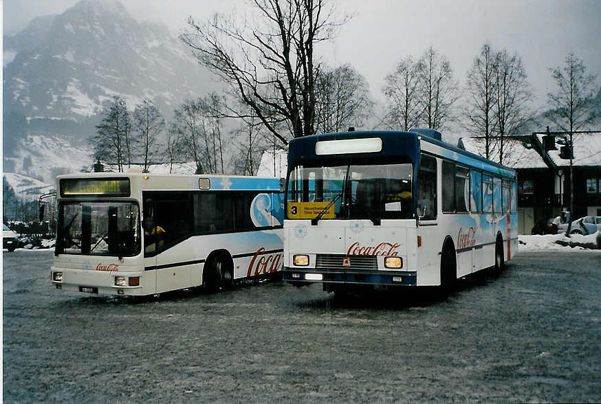 (091'209) - EAB Engelberg - OW 10'241 - Volvo/R&J (ex STI Thun Nr. 27; ex SAT Thun Nr. 27) am 1. Januar 2007 in Engelberg, Talstation Titlisbahnen