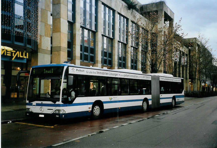 (091'333) - ZVB Zug - Nr. 7/ZG 3357 - Mercedes am 1. Januar 2007 in Zug, Metalli 