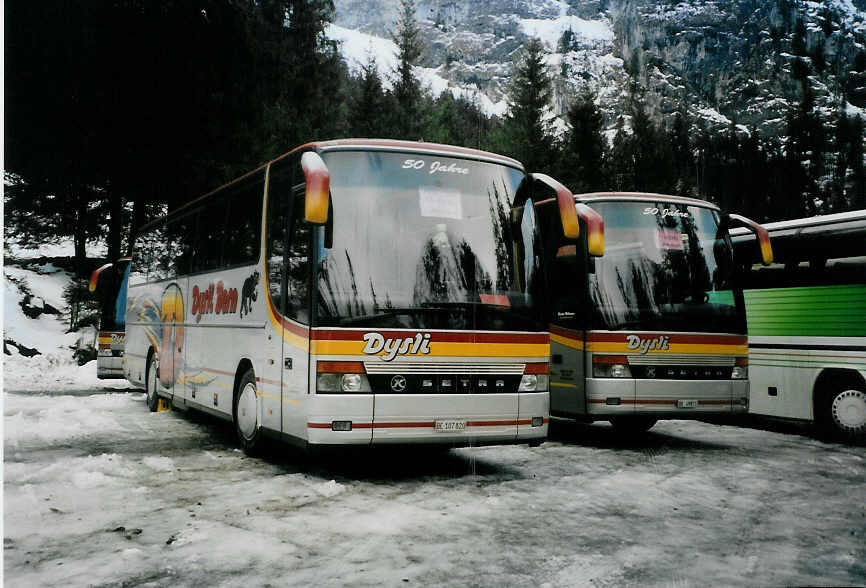 (091'517) - Dysli, Bern - Nr. 22/BE 107'820 - Setra am 7. Januar 2007 in Adelboden, Unter dem Birg