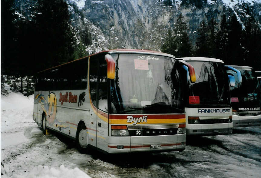 (091'518) - Dysli, Bern - Nr. 25/BE 147'160 - Setra (ex Nvermann, D-Mettmann) am 7. Januar 2007 in Adelboden, Unter dem Birg