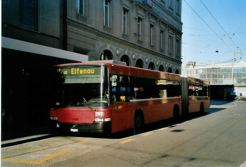 (091'620) - Bernmobil, Bern - Nr. 261/BE 572'261 - Volvo/Hess am 14. Januar 2007 beim Bahnhof Bern