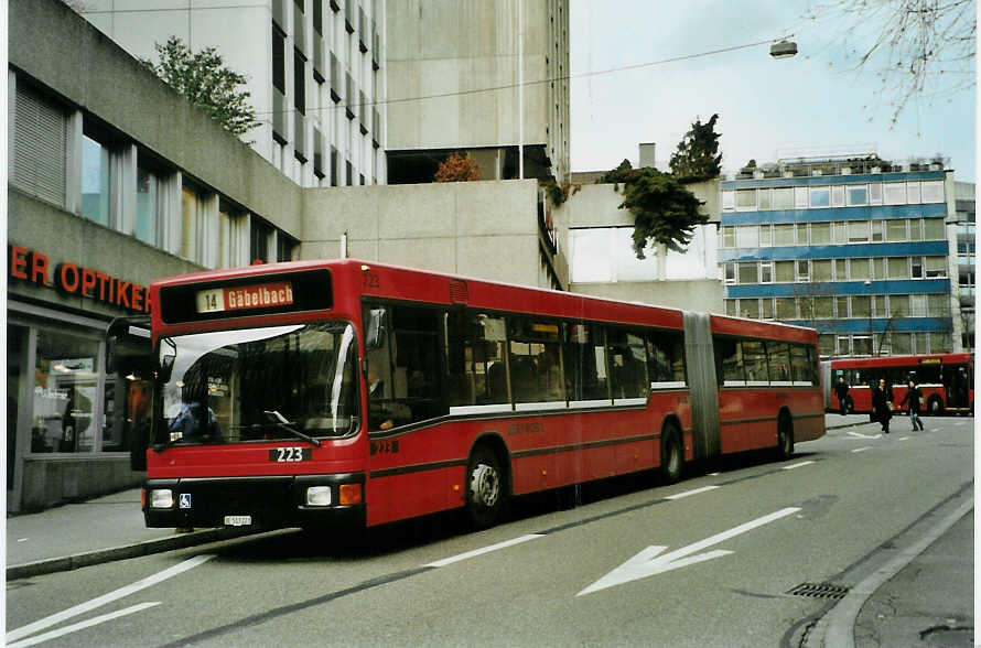 (091'918) - Bernmobil, Bern - Nr. 223/BE 513'223 - MAN am 12. Februar 2007 in Bern, City West