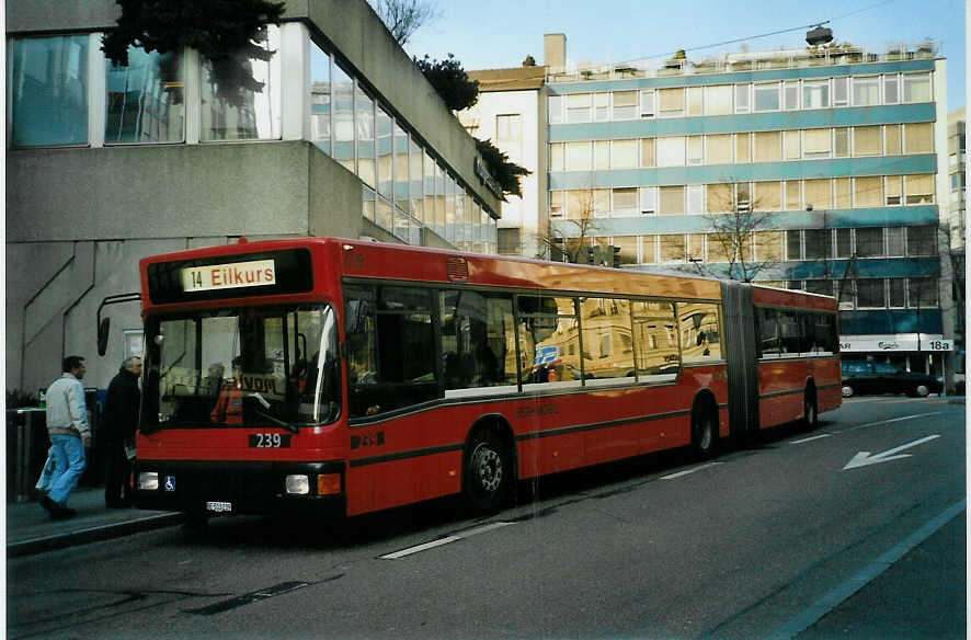 (092'207) - Bernmobil, Bern - Nr. 239/BE 513'239 - MAN am 19. Februar 2007 in Bern, City West