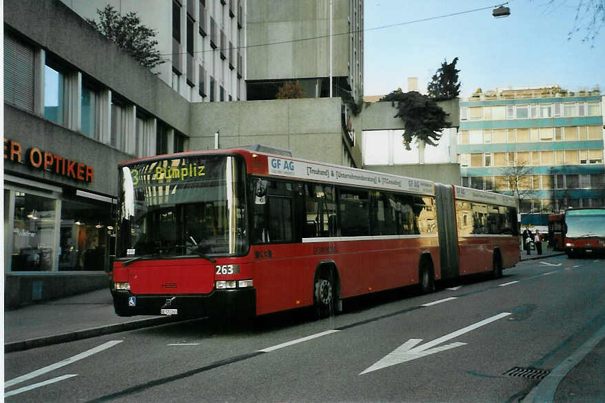 (092'209) - Bernmobil, Bern - Nr. 263/BE 572'263 - Volvo/Hess am 19. Februar 2007 in Bern, City West