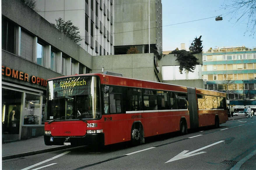 (092'211) - Bernmobil, Bern - Nr. 262/BE 572'262 - Volvo/Hess am 19. Februar 2007 in Bern, City West