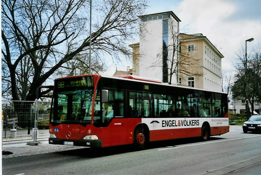 (093'514) - SWK Konstanz - Nr. 12/KN-C 1112 - Mercedes am 31. Mrz 2007 in Konstanz, Ersatzhaltestelle