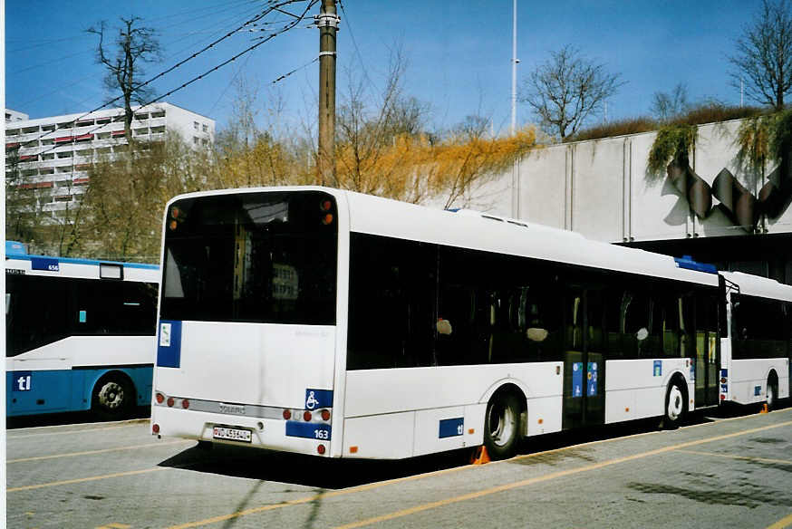 (093'617) - TL Lausanne - Nr. 163/VD 453'640 - Solaris am 7. April 2007 in Lausanne, Dpt Borde