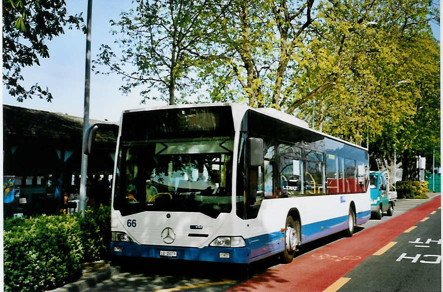 (093'920) - VBL Luzern - Nr. 66/LU 15'019 - Mercedes am 13. April 2007 beim Bahnhof Luzern