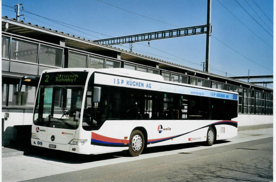 (094'015) - BDWM Bremgarten - Nr. 8/AG 370'308 - Mercedes am 14. April 2007 beim Bahnhof Rothrist