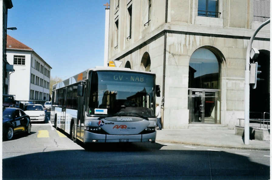 (094'026) - AAR bus+bahn, Aarau - Nr. 160/AG 441'160 - Scania/Hess am 14. April 2007 beim Bahnhof Aarau