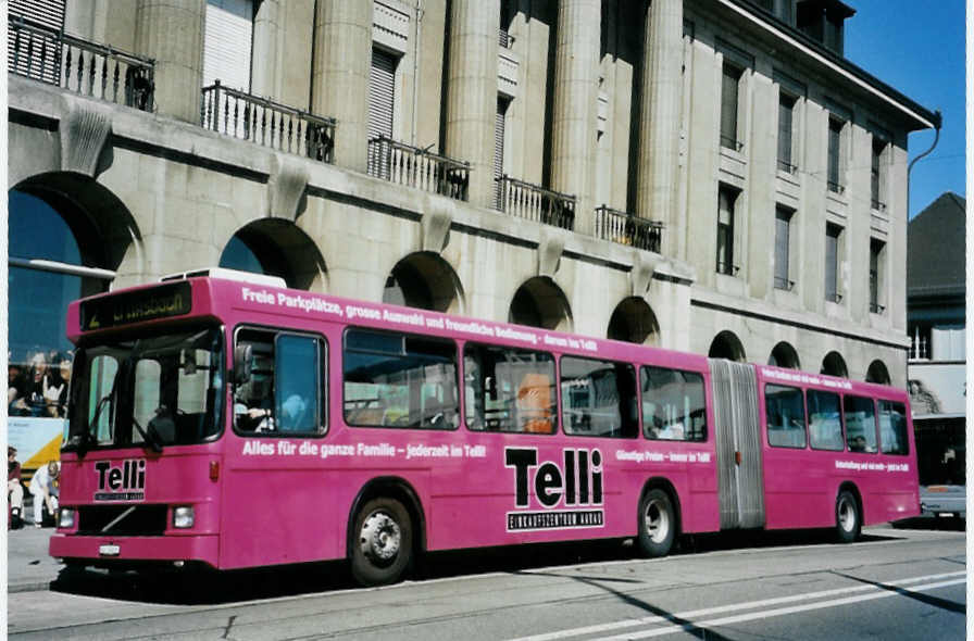 (094'027) - AAR bus+bahn - Nr. 133/AG 19'933 - Volvo/Hess am 14. April 2007 beim Bahnhof Aarau