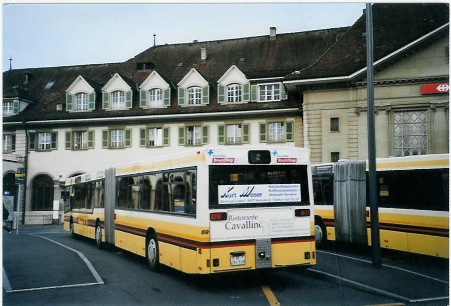 (094'229) - STI Thun - Nr. 69/BE 456'869 - MAN am 2. Mai 2007 beim Bahnhof Thun