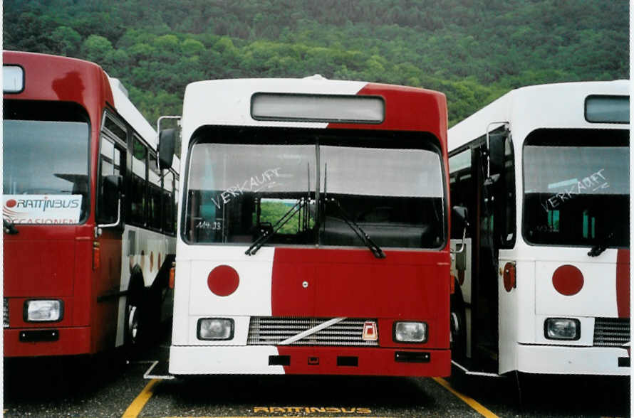 (094'523) - TPF Fribourg - Nr. 93 - Volvo/Gangloff (ex GFM Fribourg Nr. 93; ex SVB Bern Nr. 189) am 17. Mai 2007 in Biel, Rattinbus