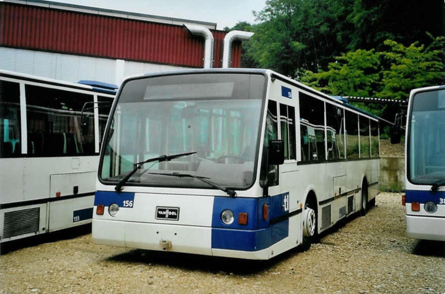 (094'533) - TL Lausanne - Nr. 156 - Van Hool am 17. Mai 2007 in Safnern, BTR