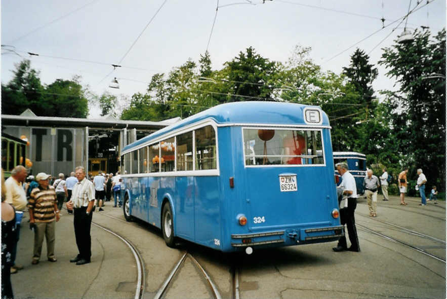 (094'634) - VBZ Zrich - Nr. 324/ZH 66'324 - FBW/Tscher am 26. Mai 2007 in Zrich, Burgwies