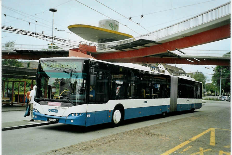 (094'707) - VBZ Zrich - Nr. 546/ZH 730'546 - Neoplan am 26. Mai 2007 in Zrich, Bucheggplatz