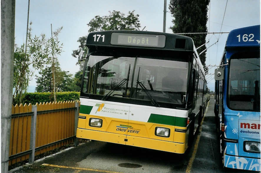 (094'803) - TN Neuchtel - Nr. 171 - FBW/Hess Gelenktrolleybus am 27. Mai 2007 in Neuchtel, Dpt