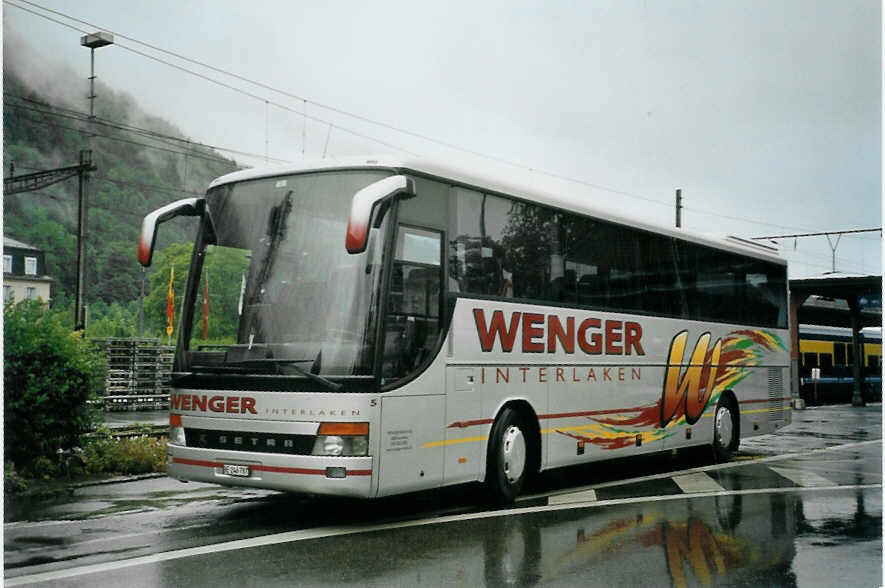 (094'922) - Wenger, Interlaken - Nr. 5/BE 246'787 - Setra am 28. Mai 2007 beim Bahnhof Interlaken Ost